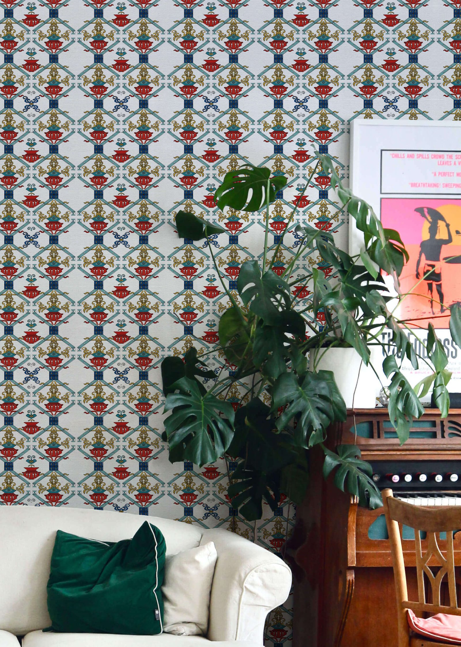 Carta-da-parati-Ricamo-quattro-colori-MaVoix-wallpaper-racconti-our-interiors