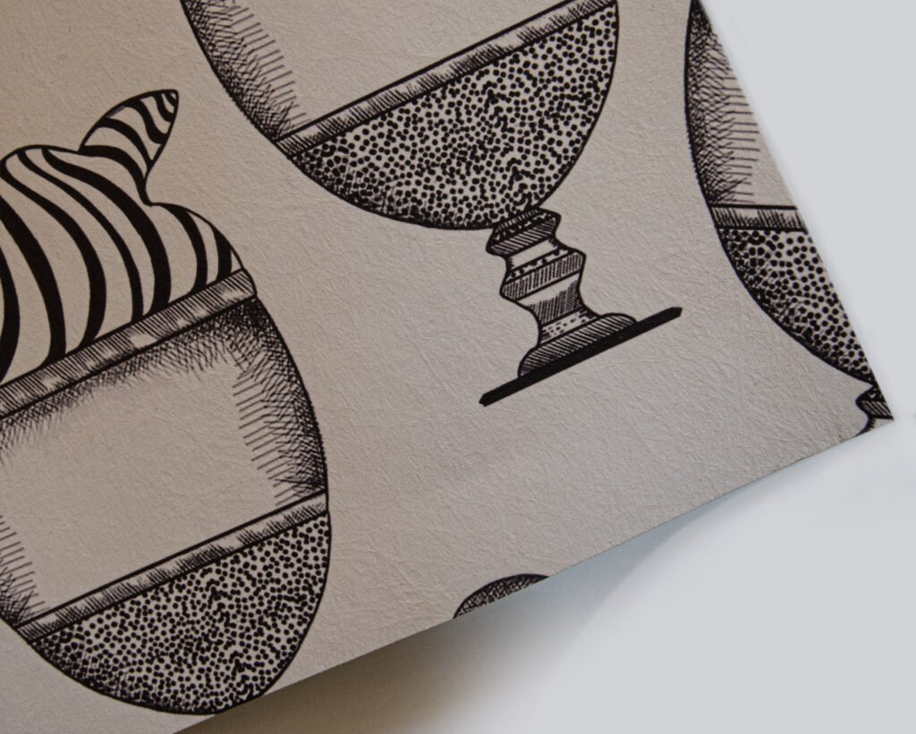 Carta da parati Fine Art effetto carta da disegno con texture opaca, ideale per interni artistici ed eco-friendly