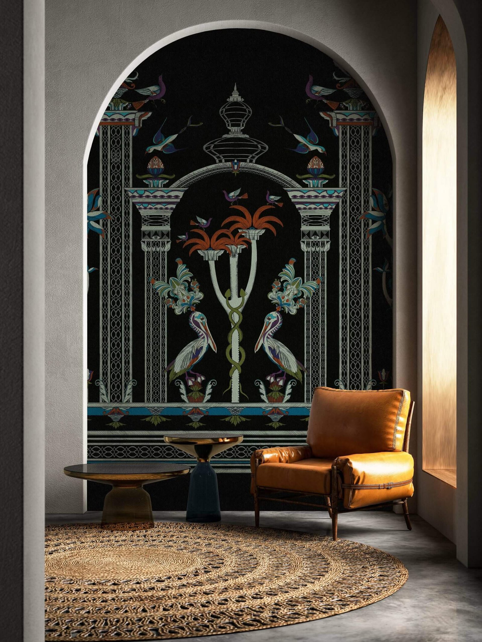 Via-Salvestrina-12-Nero-Mezzanotte-MaVoix-carta-da-parati-Affresco-Collezione-Visioni-affreschi-scaled