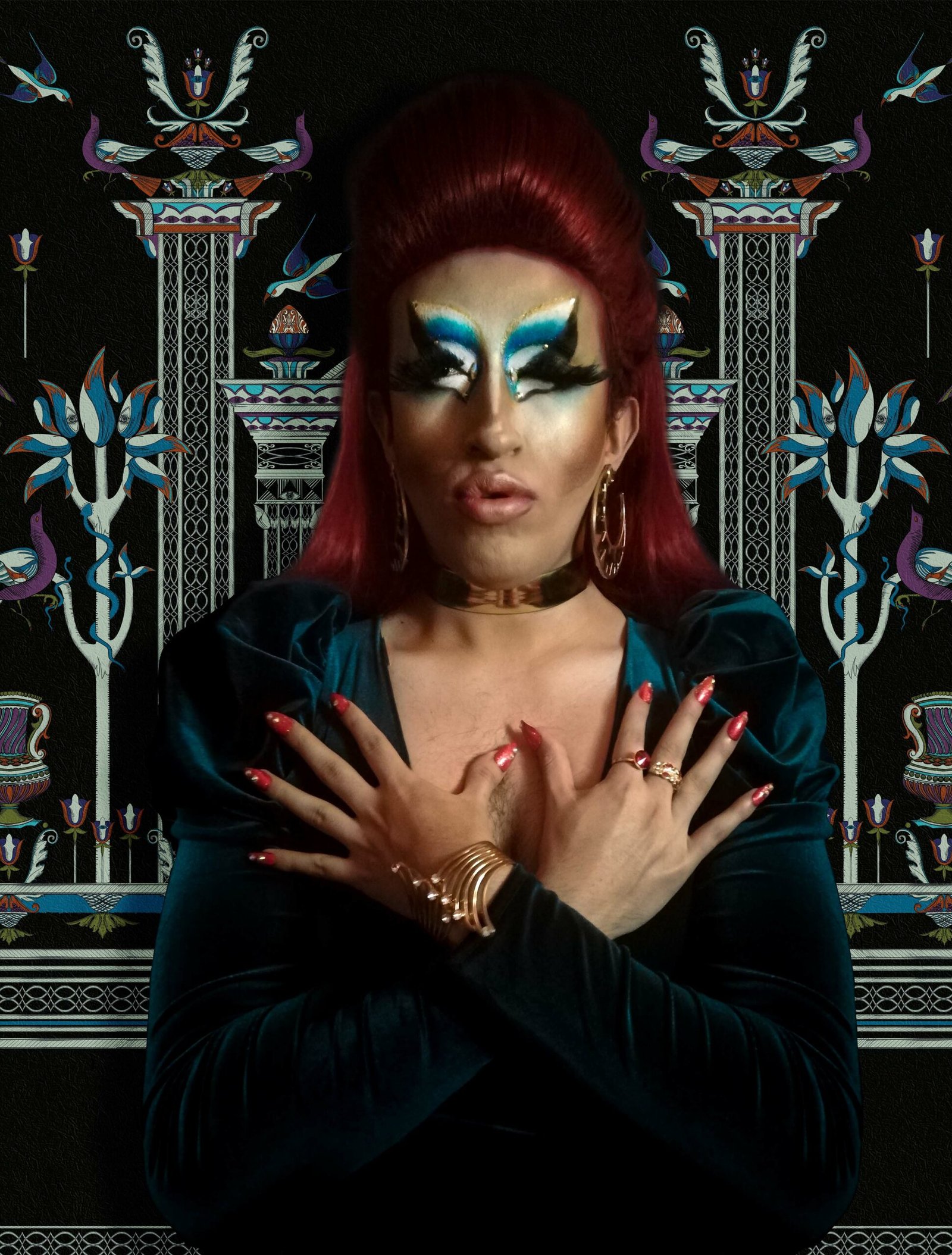 Via-Salvestrina-12-Nero-Mezzanotte-MaVoix-carta-da-parati-Affresco-Collezione-Visioni-model-staging-scaled