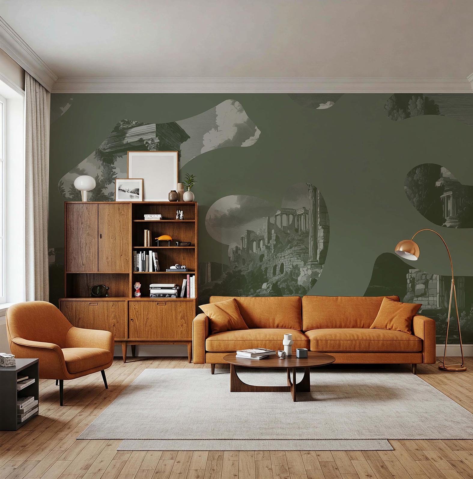 WHISPERS-OF-THE-FORGOTTEN-VERDE-SALVIA-EDITION-by-MAGNUS-GJOEN-living-room-interior-MaVoix-Exclusive-Wallpaper