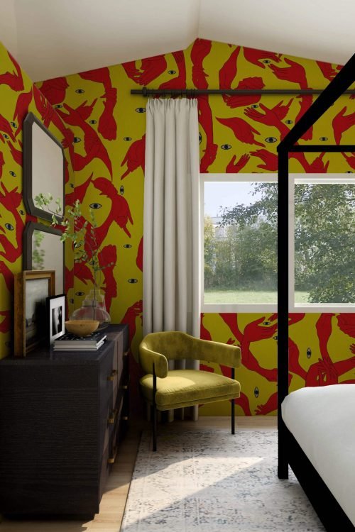 Uno-Nessuno-FLUO-carta-da-parati-MaVoix-bedroom-inspo-scaled